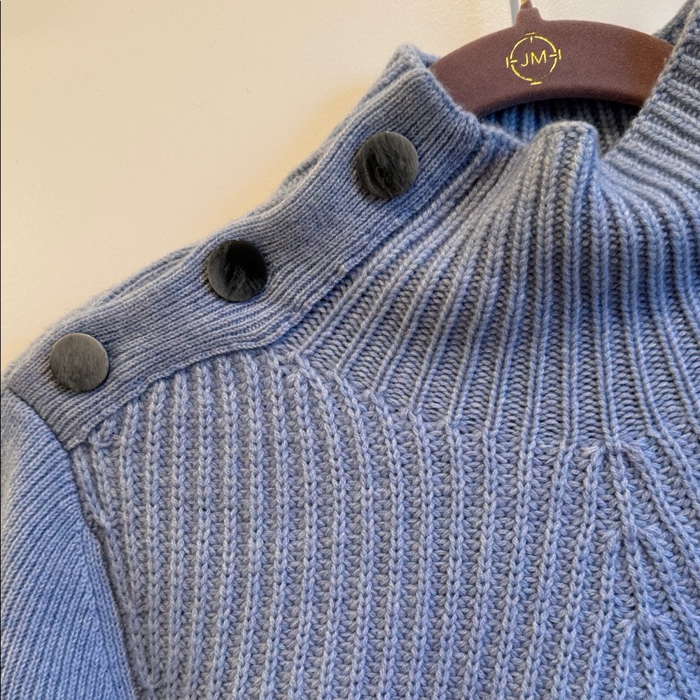 Veronica Beard Light Blue Turtleneck Sweater NWOT - Picture 3 of 9